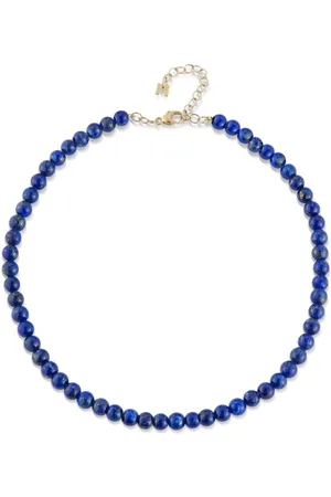 Mateo 14K yellow beaded lapis bracelet