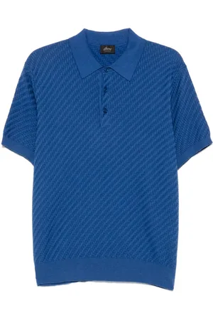 BRIONI Herringbone polo shirt