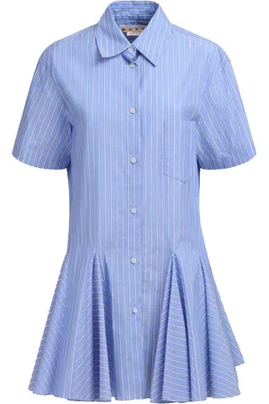 Marni Striped shirt mini dress