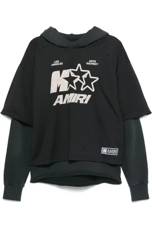 AMIRI Star-print mesh hoodie