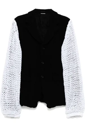 Comme des Garçons Knitted sleeves blazer