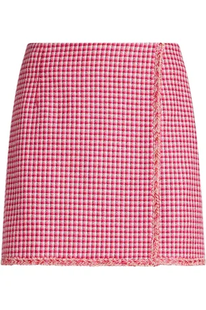 Etro Micro-check mini skirt