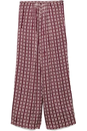 FORTE FORTE Graphic-print palazzo trousers