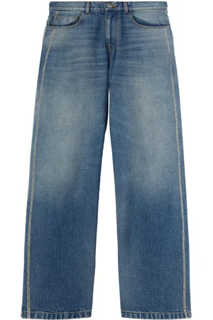 Palm Angels Curved logo loose-fit jeans
