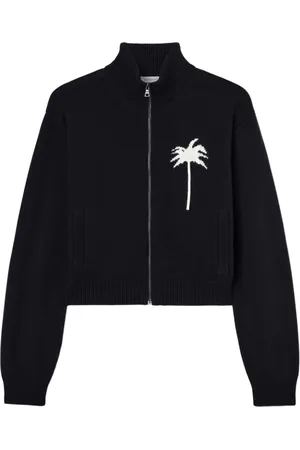 Palm Angels Palm tree knitted track top