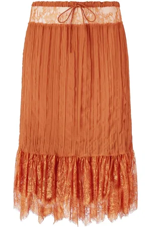 Pinko Drawstring midi skirt