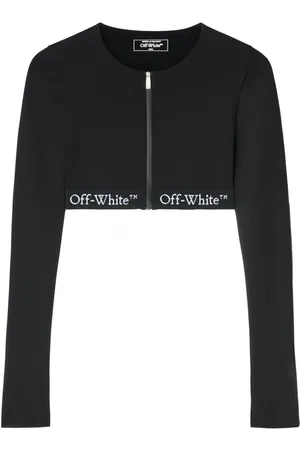 OFF-WHITE Logo-band crop top