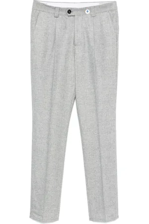 Brunello Cucinelli Herringbone-pattern trousers