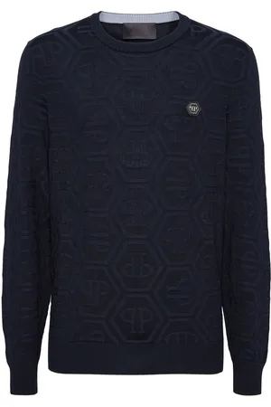 Philipp Plein Monogram-jacquard sweater