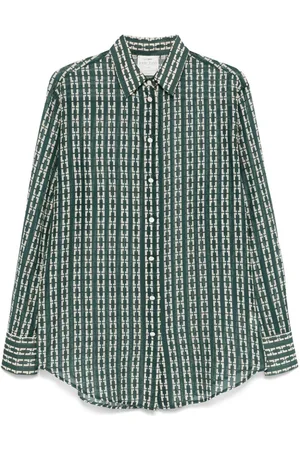 FORTE FORTE Geometric-print shirt