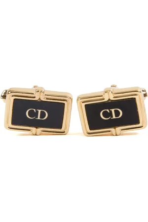 Dior 1990s CD-logo cufflinks
