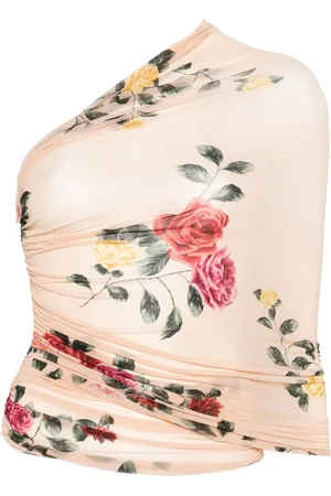 MAGDA BUTRYM One-shoulder wrap blouse