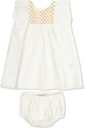 BONPOINT Smocked-panel dress
