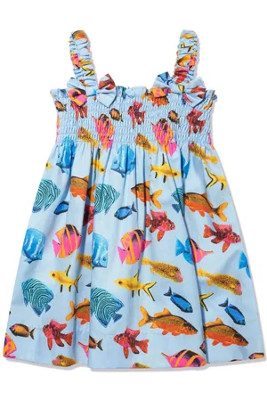 Rachel Riley Tropical fish-print sundress