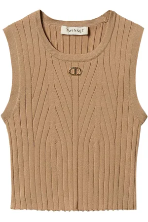 Twin-Set Ribbed tank top