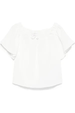 MONNALISA Crystal-button blouse