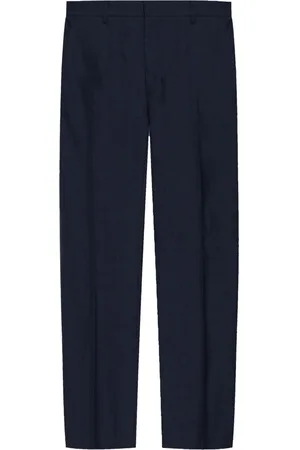 Ami Pressed-crease tapered trousers
