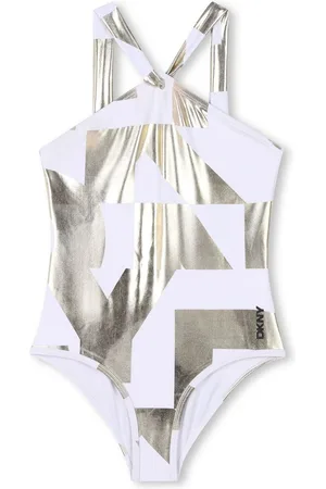 DKNY Logo-print swimsuit
