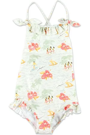 BONPOINT Floral-print swimsuit