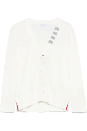 Thom Browne 4 Bar Stripes jersey cardigan