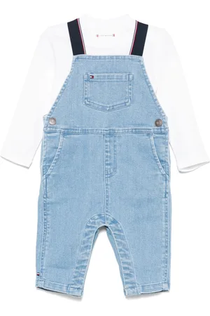 Tommy Hilfiger Denim dungaree and T-shirt set