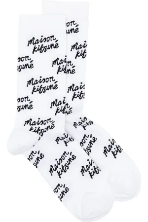 Maison Kitsuné Monogram knit socks