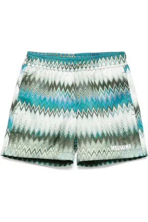 Missoni Zigzag-pattern swim shorts