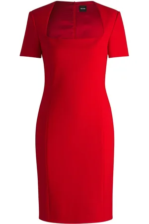 HUGO BOSS Short-sleeve midi dress