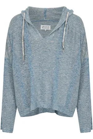 Maison Margiela Drawstring hood v-neck sweater