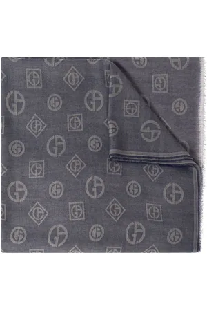 Giorgio Armani Monogram-jacquard scarf