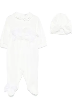 MONNALISA Lace-detail babygrow set