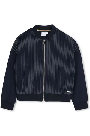 HUGO BOSS Striped bomber jacket