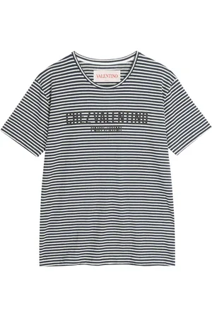 VALENTINO GARAVANI Chez-print striped T-shirt