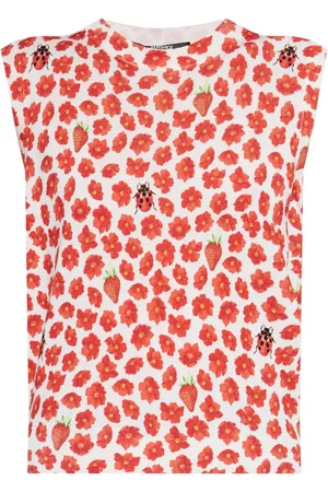 VERSACE Floral-print T-shirt