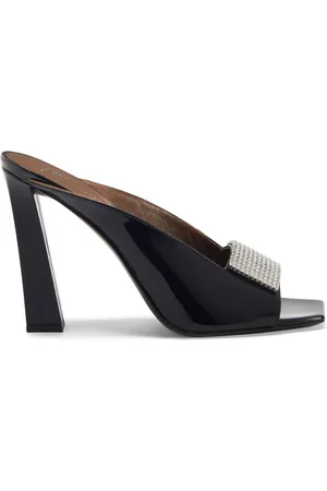 Giuseppe Zanotti Mya crystal-embellished leather mules