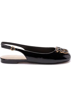 Pinko Logo-plaque slingback ballerina shoes