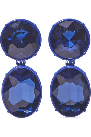 Carolina Herrera Faceted crystal drop earrings