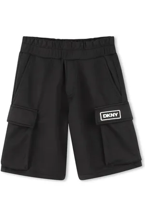 DKNY Logo-print piqué shorts