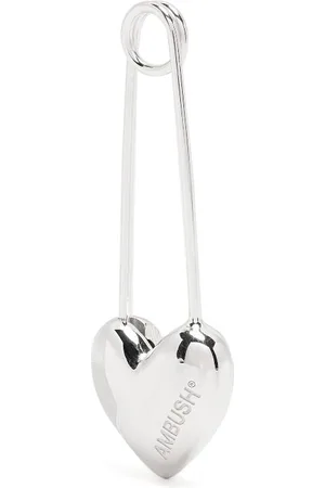 AMBUSH Heart safety pin earring