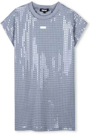 DKNY Sequin-embellished T-shirt dress