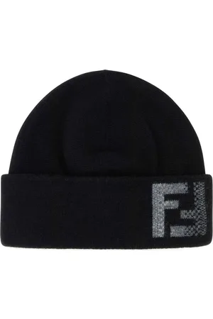 Fendi FF-jacquard beanie