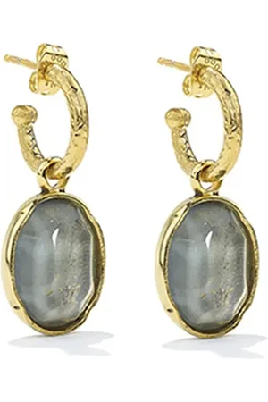 Goossens Cabochons hoop earrings