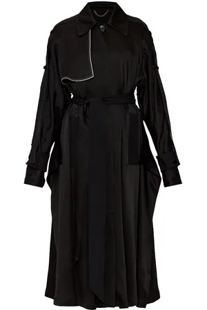 Victoria Beckham Contrast-trim trench coat