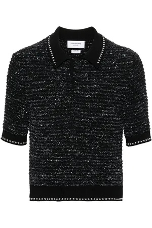 Thom Browne Tweed polo shirt