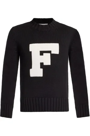 Salvatore Ferragamo Flocked logo jumper