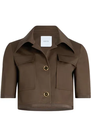 Patou Short-sleeved cropped jacket