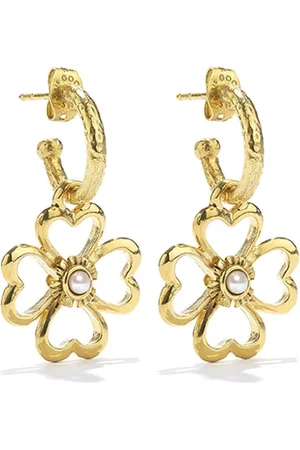 Goossens Talisman Trèfle drop earrings
