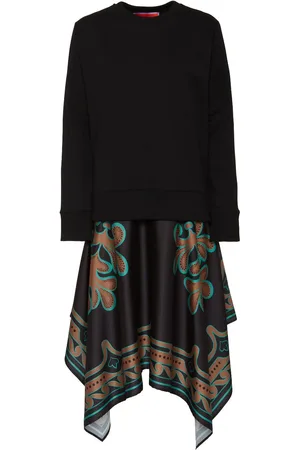 La DoubleJ Sporty Foulard midi dress