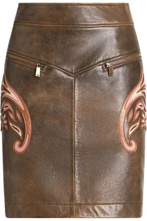 Etro Leather skirt