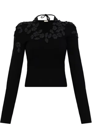 Cult Gaia Floral-embroidered top